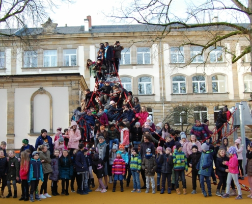 Der Pausenhof der Luitpoldschule in Bayreuth ist fertig.