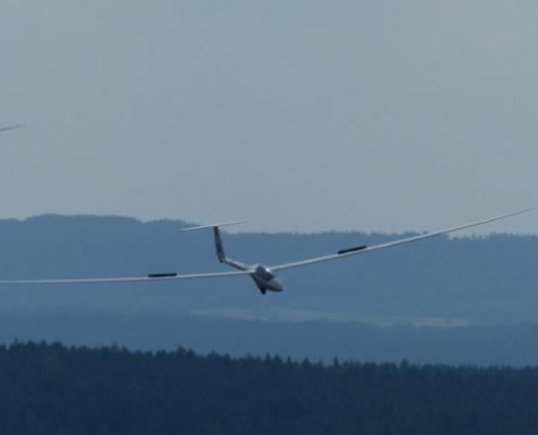 Segelflieger in der Luft. Foto: LSG Bayreuth