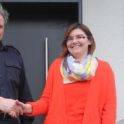Die Polizei Pegnitz dankt Susanne Wachter für ihre Hilfe. Foto: Polizei