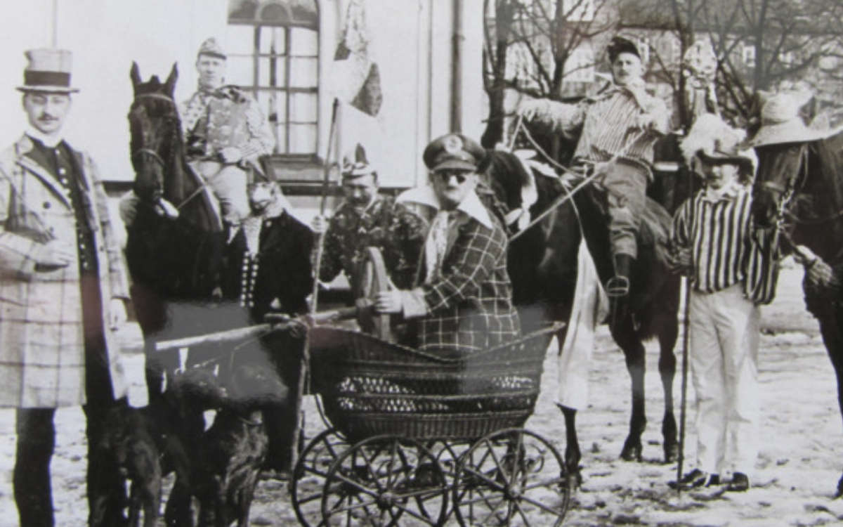 Fasching 1912 in Bayreuth. Foto: Archiv Bernd Mayer