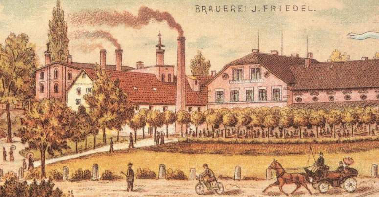 Die Brauerei J. Friedel. Foto: Archiv Bernd Mayer Stiftung.