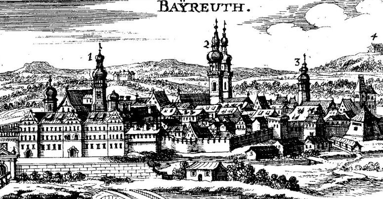 Stadtansicht Bayreuth 1686. Foto: Archiv Bernd Mayer
