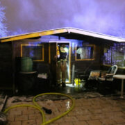 Eine Gartenhütte in Bayreuth hat gebrannt. Foto: Feuerwehr Bayreuth