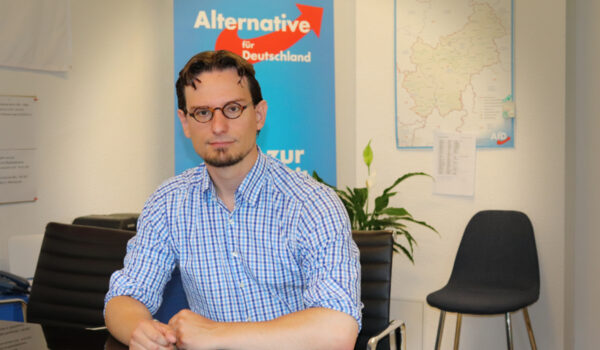 Die Bayreuther AfD schickt Tobias Peterka im Wahlkreis 237 als Direktkandidat ins Rennen. Foto: AfD