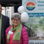Markus Ipta (1.Vorstand) und Brigitte Brückner (2. Vorstand) des Hospizvereins Kulmbach. Foto: Hospizverein Kulmbach