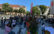 Die Aktivisten von Fridays For Future haben eine Demonstration organisiert, um ihren Rückhalt für das Bürgerbegehren vom Radentscheid Bayreuth zu zeigen. Foto: Katharina Adler