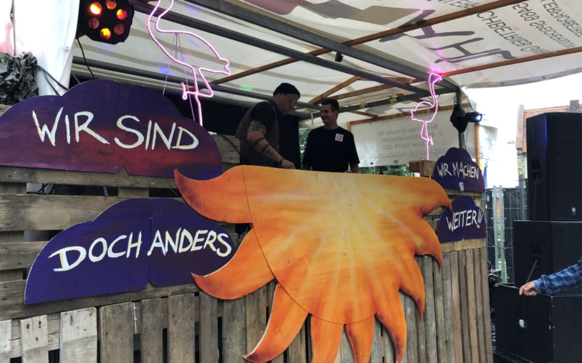 Sonnentanz Open Air 2019. Auch 2020 wird im Zentrum Bayreuth wieder die Techno-Party gefeiert. Archiv: Redaktion