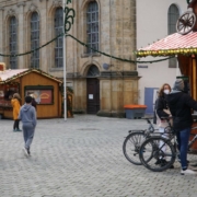 Der Bayreuther Weihnachtsmarkt bekommt im Jahr 2022 eine Lichterkette. Archivfoto: Raphael Weiß