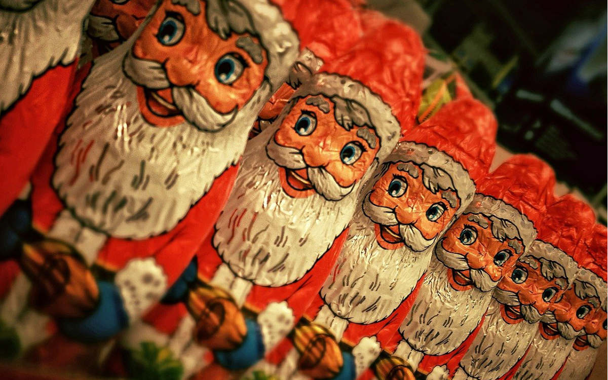 Der Schoko-Weihnachtsmann könnte laut Hersteller mit Salmonellen belastet sein. Symbolfoto: pixabay