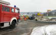 Schwerer Unfall zwischen Weidenberg und Bayreuth. Drei Fahrzeuge waren beteiligt. Foto: Raphael Weiß