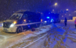 Schneechaos auf der A9: Wegen Schneefalls hat es in der Nacht auf Montag (8.2.2021) Verkehrsbehinderungen und mehr als 32 Unfälle gegeben. Foto: News5/Fricke