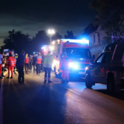Großeinsatz in Bindlach nach einem rätselhaften Unfall. Foto: News5/Kettel