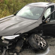 Bayreuth: Schwer beschädigte Autos nach einem Unfall auf der B22. Foto: privat