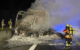 Laut einer Eilmeldung der Polizei steht aktuell ein Lkw auf der A9 bei Bayreuth in Flammen. Bild: News5/Fricke