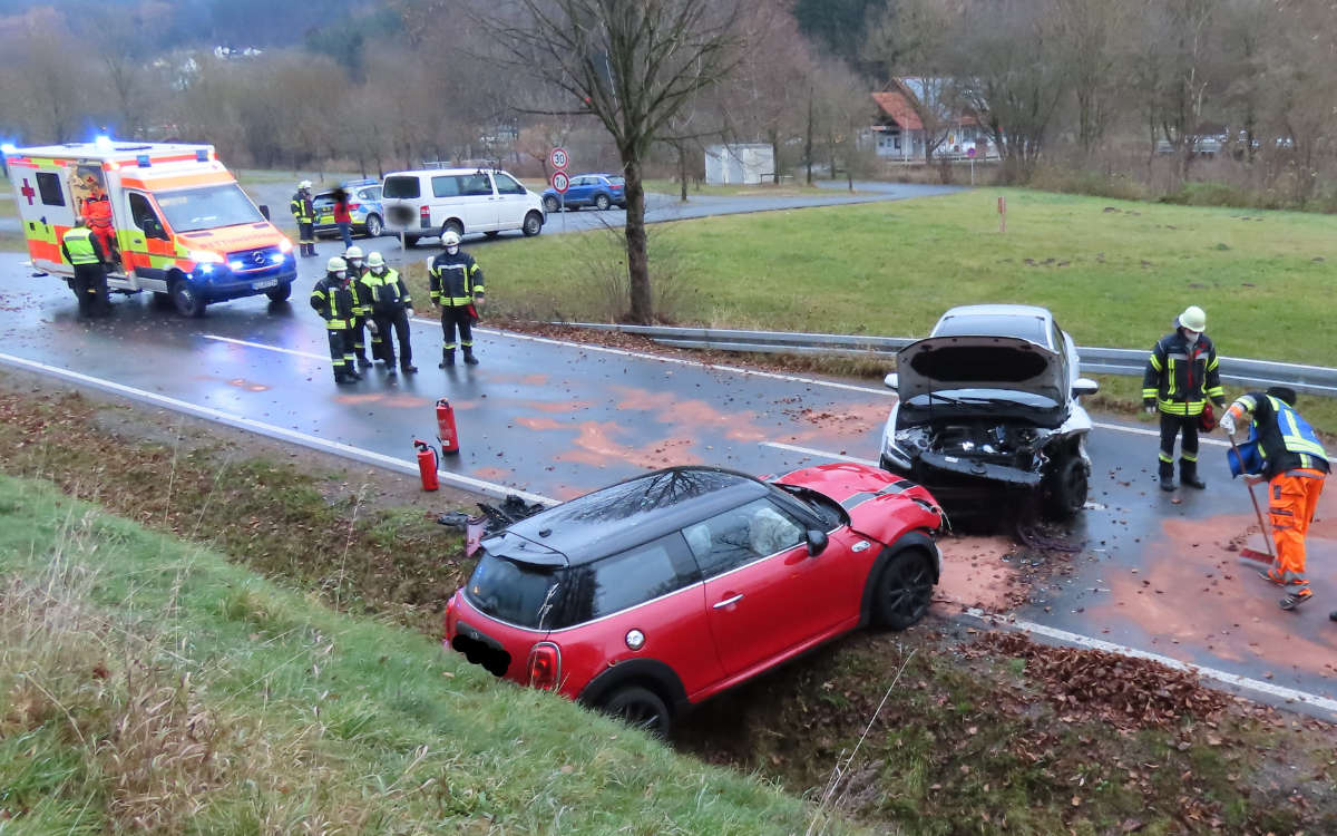 Schwerer Unfall am Badesee Trebgast. Foto: Polizei
