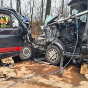 Schwerer Unfall bei Speichersdorf im Kreis Bayreuth. Bild: NEWS5/Wellenhöfer