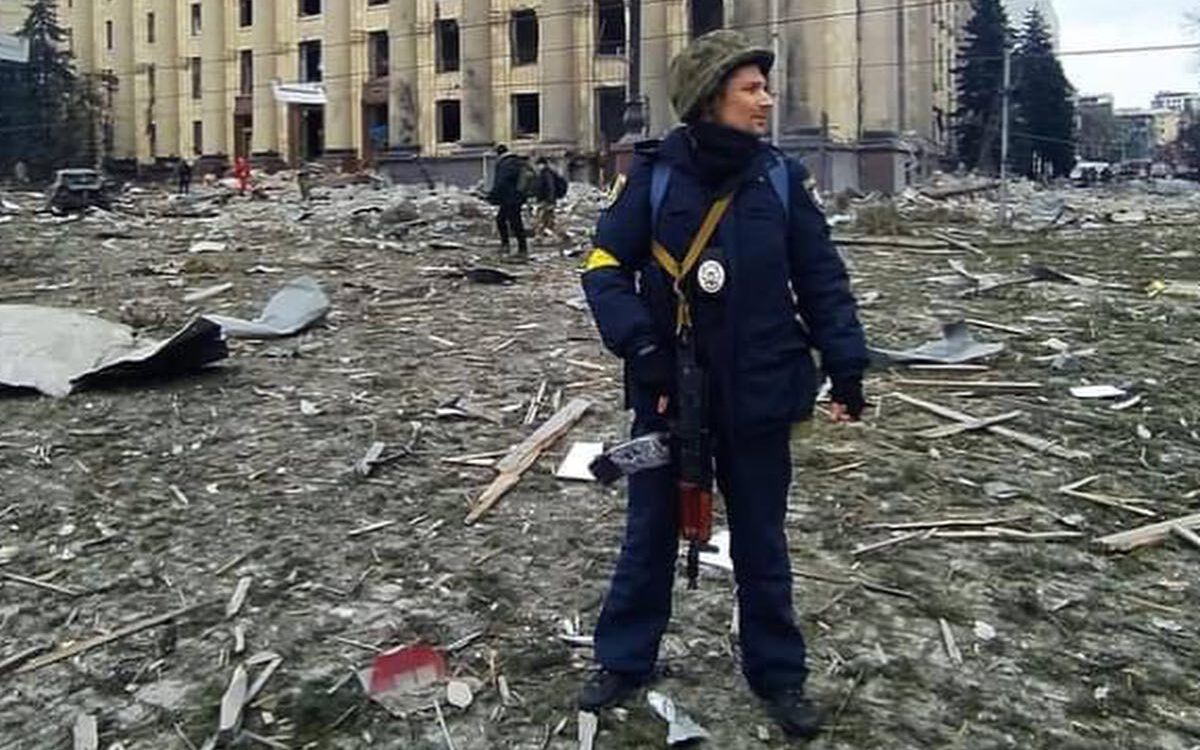 In der Ukraine sind viele Städte wie Charkiw bereits vom Krieg gezeichnet. Foto: Andreas Opel/Facebook