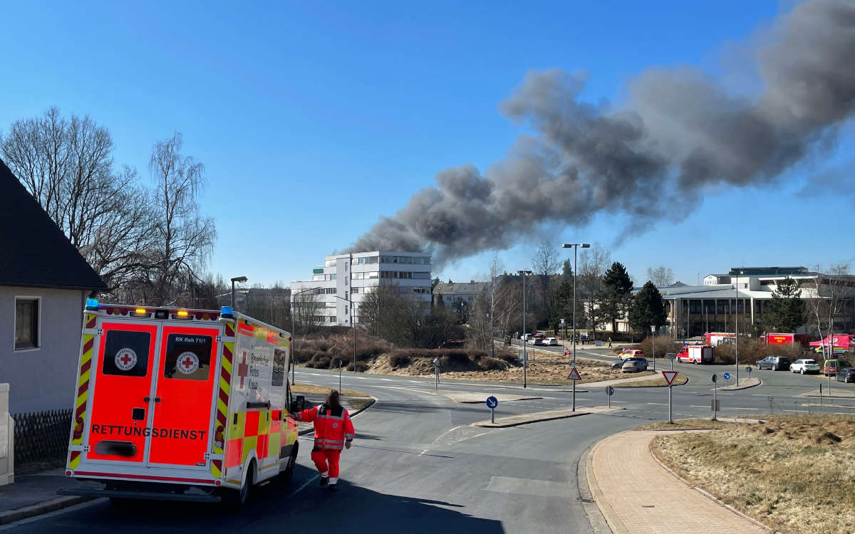 Explosion in Selb. Foto: Fricke / News5