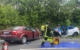 Unfall auf der B8 bei Neustadt/Aisch: Am Dienstag (17. Mai 2022) starben zwei Personen bei einem Frontalzusammenstoß, eine weitere schwebt in Lebensgefahr. Die Bundesstraße ist voll gesperrt. Bild: News5/Bauernfeind