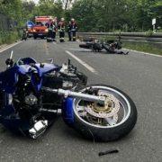 Zu einem schweren Verkehrsunfall ist es am Pfingstmontag (06.06.22) auf der Staatsstraße 2281, Bamberg in Richtung Hollfeld gekommen. Foto: NEWS5/Merzbach