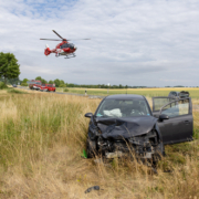 Am Mittwochvormittag (29.06.2022) kam es auf einer Staatsstraße bei Bad Rodach (Landkreis Coburg) zu einem schweren Verkehrsunfall. Foto: NEWS5/Ittig