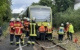 Am frühen Freitagabend (01.07.2022) wurden die Einsatzkräfte der Feuerwehr und des Rettungsdienstes zu einem Einsatz an einen Bahnhof in Oberfranken alarmiert. Foto: NEWS5/Fricke