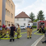 In Ebersdorf bei Coburg kam es zu einem Brand in einer Asylunterkunft. Bild: NEWS5/Ittig