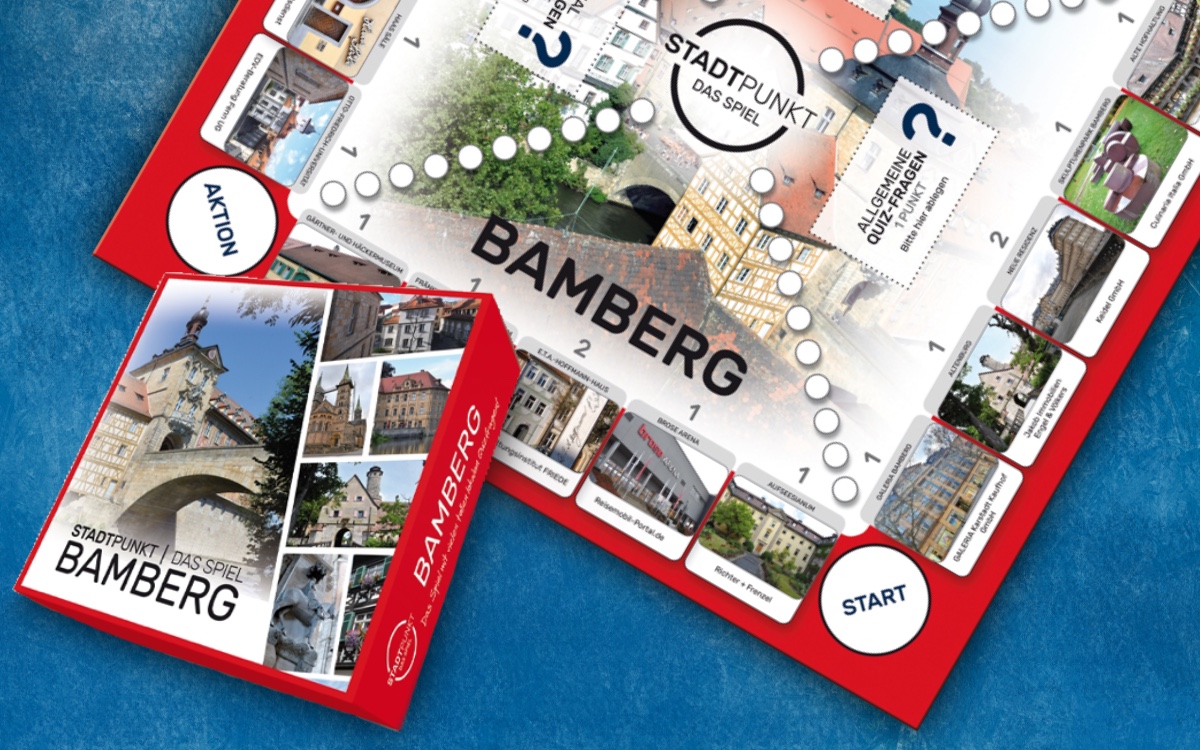 So sieht das Brettspiel für Bamberg aus. Bild: LinaGames / Montage: Maik Petersen