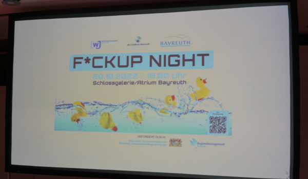 Die F*ckup Night fand am Donnerstag, 20. Oktober 2022, in der Schlossgalerie statt. Bild: Michael Kind