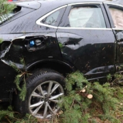 Der Audi Q3 war nach dem Unfall im Landkreis Coburg Schrott. Foto: Verkehrspolizeiinspektion Coburg
