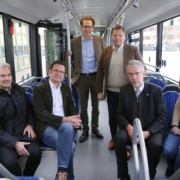 Busfahren ohne Schadstoffverbrauch. Bayreuther Busse sollen umweltfreundlicher werden. Bild: Stadtwerke Bayreuth
