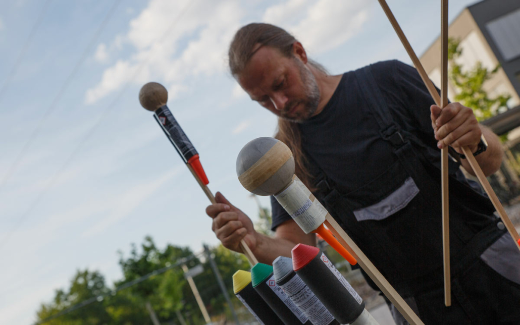 Für den Bayreuther Pyrotechnik-Fachhändler Holger Retsch hat ein Feuerwerk wenig mit 