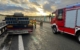 Die Feuerwehr war stundenlang im Einsatz, um die A9 bei Münchberg von dem Unfall zu reinigen. Foto: NEWS5 / Fricke