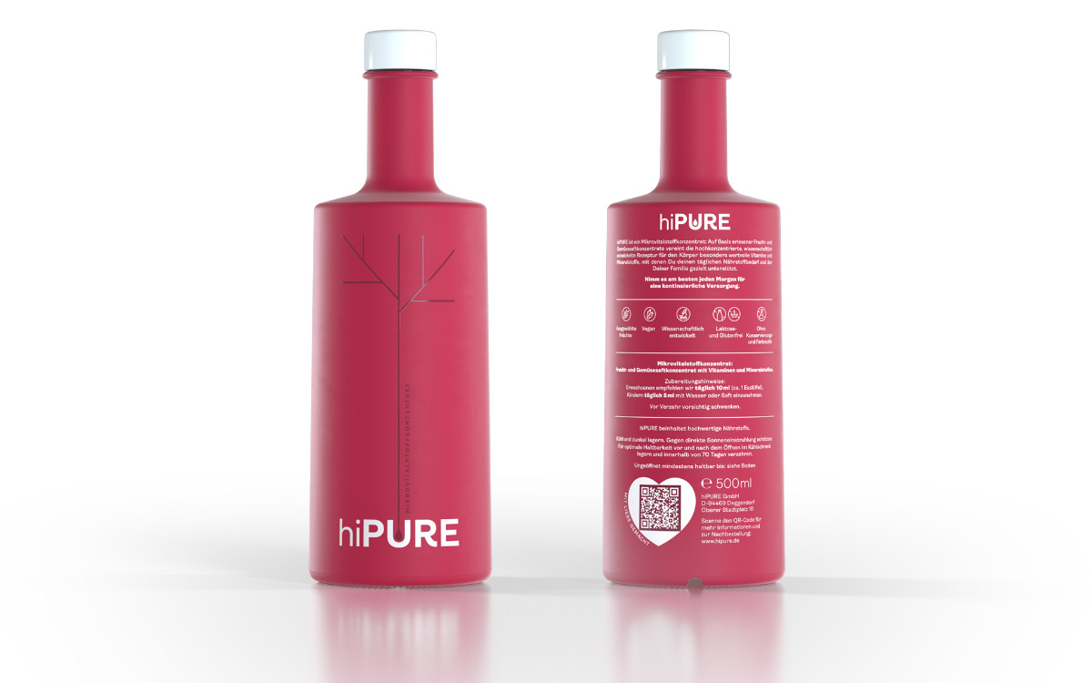 hiPURE ist glutenfrei, laktosefrei, vegan und ohne Konservierungs- und Farbstoffe ©hiPURE