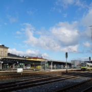 Der Bayreuther Hauptbahnhof ist heute Vormittag menschenleer. Foto: Marcel Fuchs