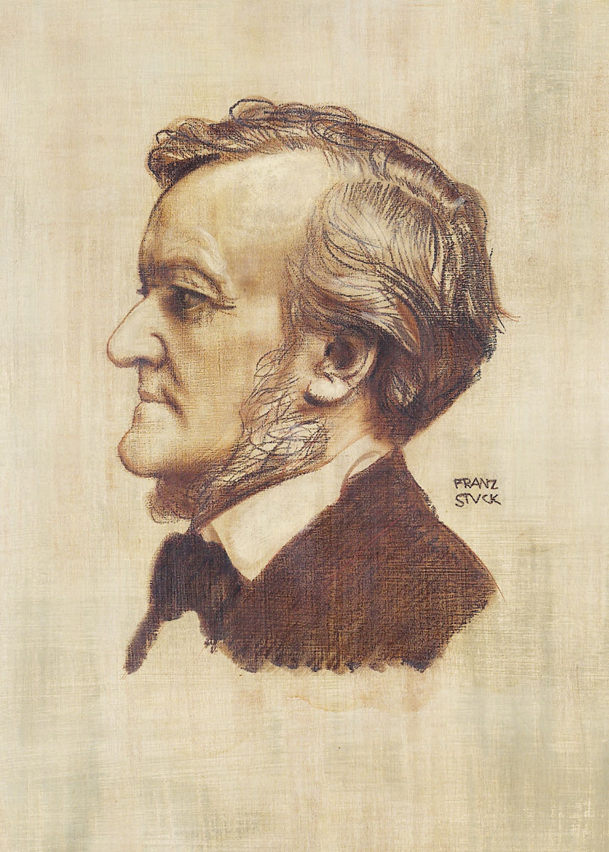 Richard Wagner, Franz von Stuck, 1902, erworben 1991 © Nationalarchiv der Richard-Wagner-Stiftung, Bayreuth