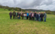 Die Teilnehmerinnen und Teilnehmer freuten sich über das erste Wildlebensraum-Modellgebiet im Landkreis Bayreuth. Foto: Ulf Felgenhauer / AELF Coburg-Kulmbach.