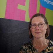 Sabine Steininger, Fraktionsvorsitzende der Grünen im Bayreuther Stadtrat, war zu Gast in der bt-Redaktion. Foto: Johannes Pittroff