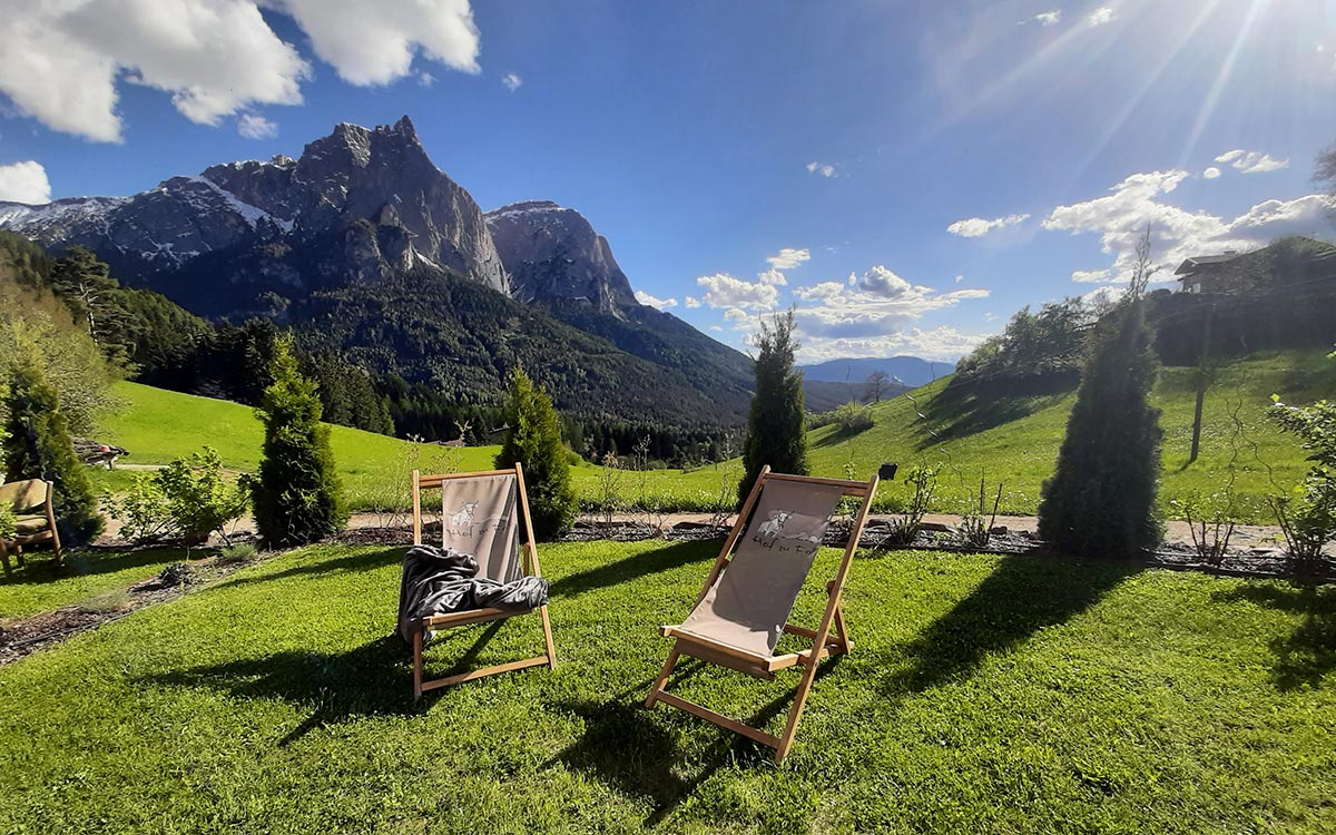 Beste Aussichten in Südtirol bei den Ferienwohnungen der Familie Rier und der Käserei Hof zu Fall ©Hof zu Fall