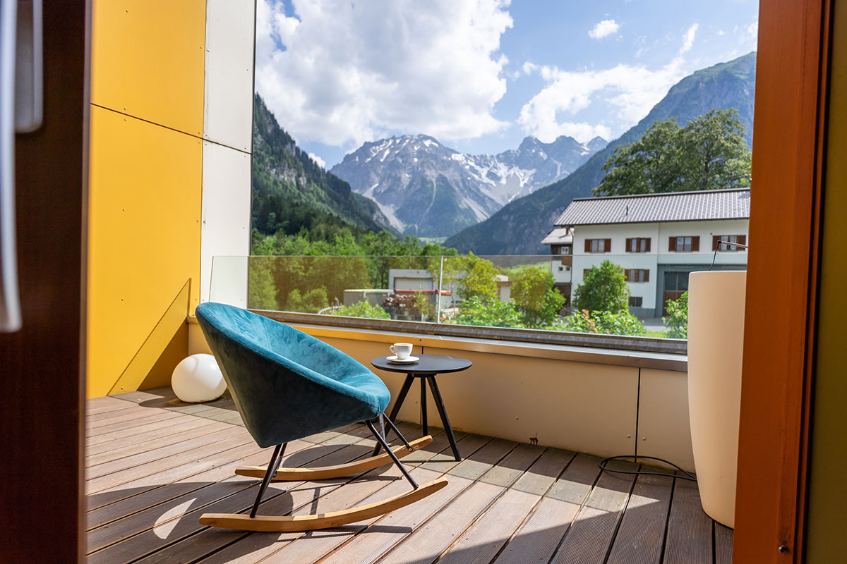 Fantastischer Ausblick von Suite Zalim ©Boutique Hotel Walliserhof