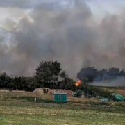 Katastrophenfall nach 22 Hektar großen Feldbrand in Landkreis Lichtenfels. Foto: NEWS5 / Merzbach