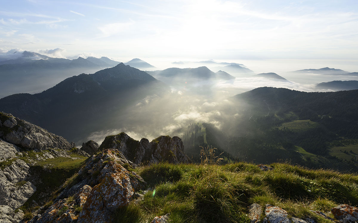 Eine fantastische Bergwelt wartet auf einen, in dieser schönen Alpenregion des Tannheimer Tals. © Hotel Bergblick