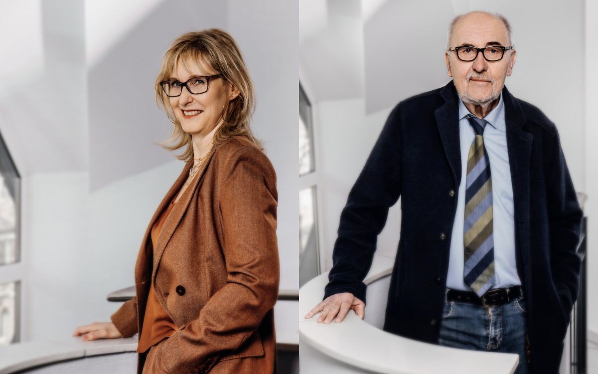 V.l.n.r. Frau Kristina Brückner und Herr Peter Popp sind Teil des Expertenteams des Juristicum Bayreuth.
