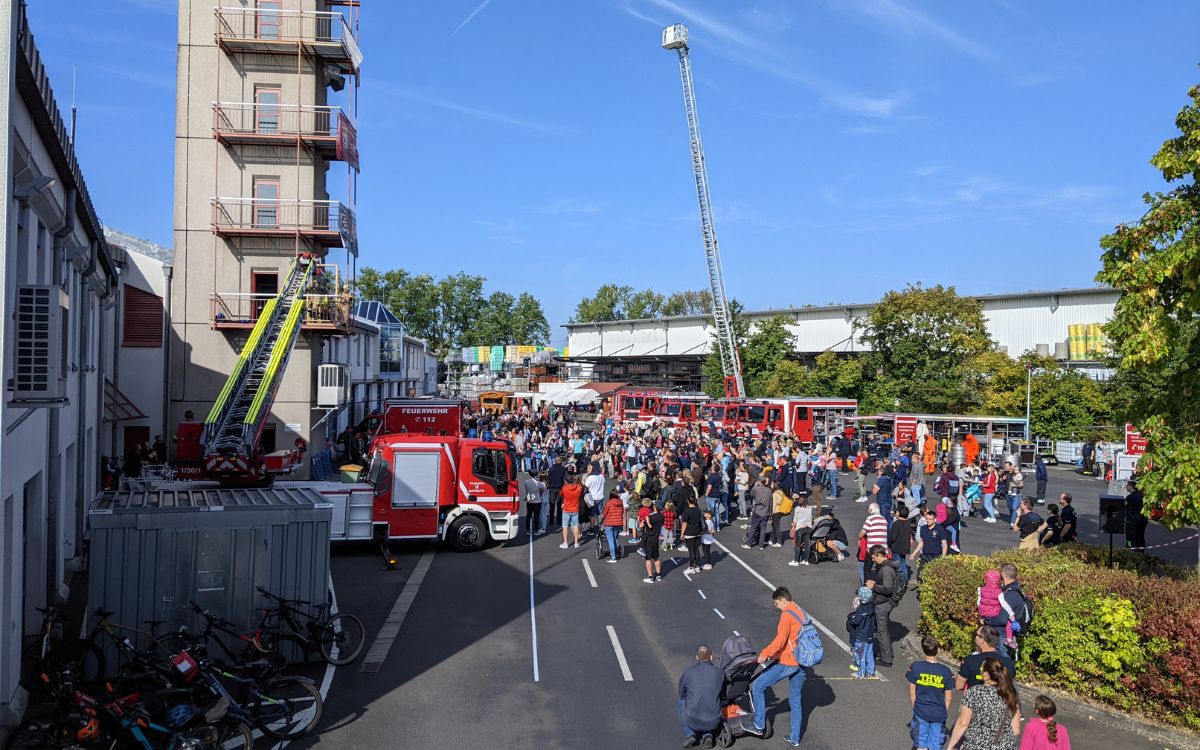 Der Tag der offenen Tür bildete den Abschluss der Feuerwehraktionswoche. Bild: Feuerwehr Bayreuth
