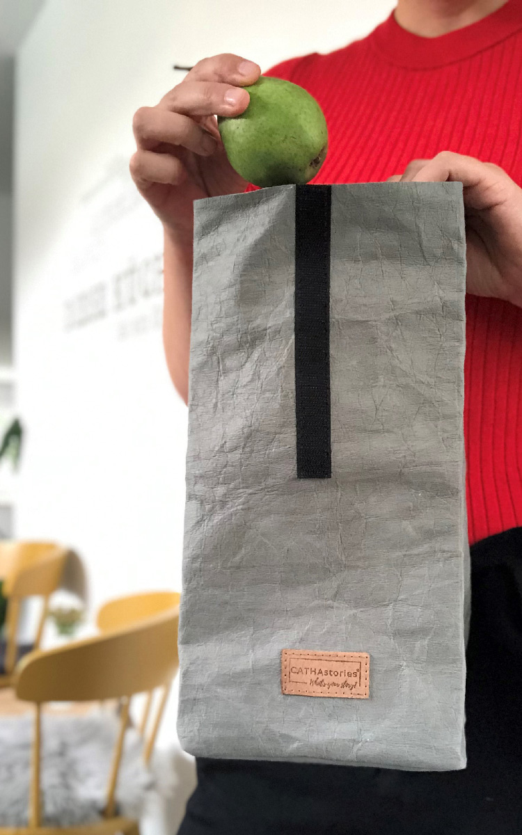 Lea von Papyr: Praktische Rolltop Lunchbag mit Klettverschluss, groß genug für dein Frühstück, Mittagessen, aber noch klein genug für das „leichte Mitnehmen“ - pflegeleicht (maschinenwaschbar bei 30 Grad!), sehr robust und dadurch langlebig @CATHAstories