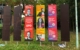 An der Stele am Eisstadion in Bayreuth haben noch nicht alle Parteien ihre Plakate abgehängt. Foto: Jennifer Burgmayr