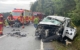 Der Transporter hat bei dem Unfall im Landkreis Hof deutlichen Schaden genommen. Foto: NEWS5 / Fricke