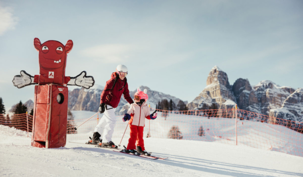 Skifahren mit Kindern in den Movimënt Parks @ Alex Moling