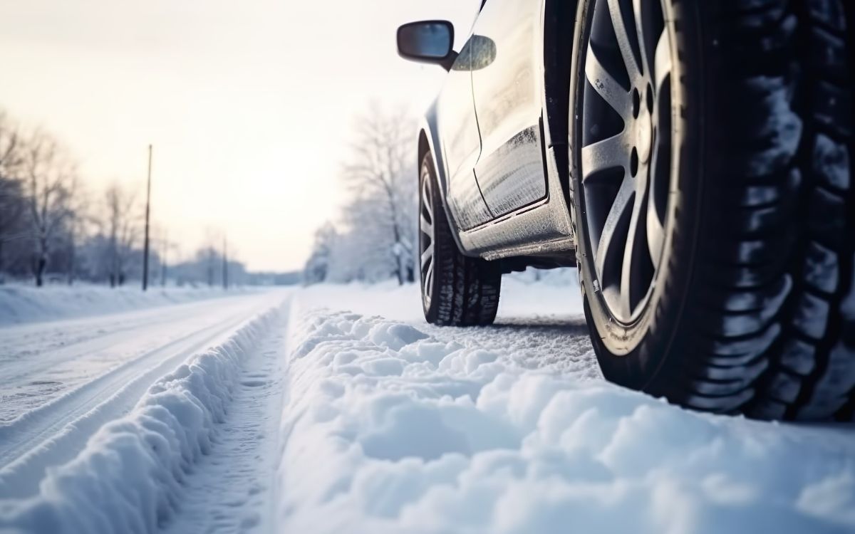 Reifenspuren im Schnee verrieten einen Falschfahrer in Oberfranken. Symbolfoto: Pixabay