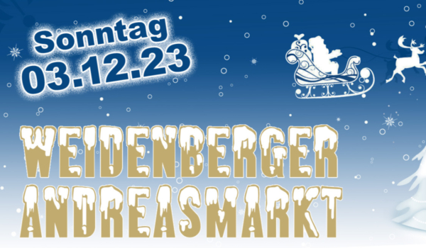 Am 1. Advent findet wieder der Andreasmarkt in Weidenberg statt. Foto: Markt Weidenberg